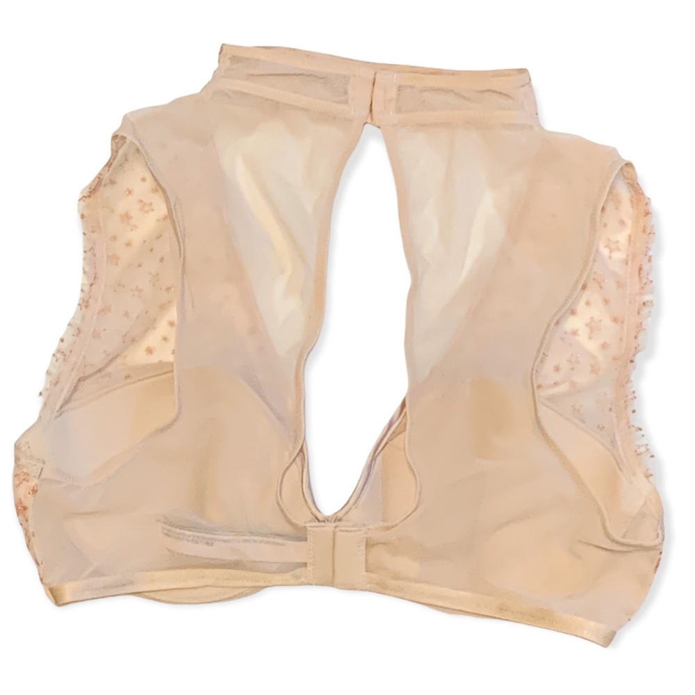 VICTORIA’S SECRET - Nude Lined Plunge Rose Gold Star Bra - Picture 11 of 14